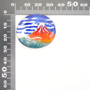 「hokusai katsushika’s thirty six views of mount fuji: fine wind, clear weather」brooch