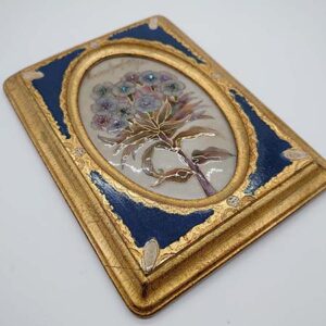 cloisonne enamel plaque from the botanical series "almeria"
