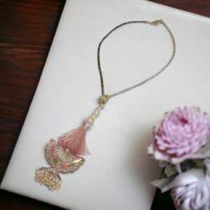 zip tassel necklace