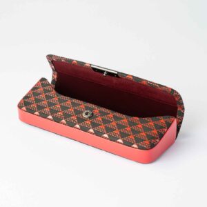 takane red h glasses case
