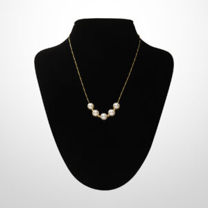 exquisite akoya pearl quintet necklace
