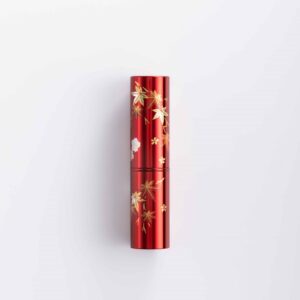 portable spring and autumn maki e brush (red) [with paulownia box]