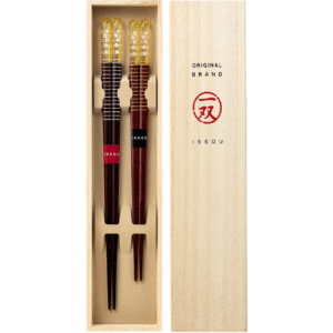 couple’s chopsticks 3 design set (ume kazari, oh hanabi, chidori)