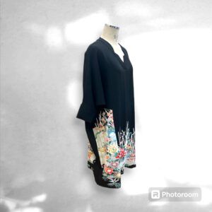 one piece dress with edo tsuma pattern