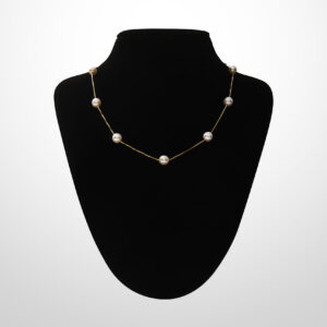 exquisite akoya pearl nonet necklace