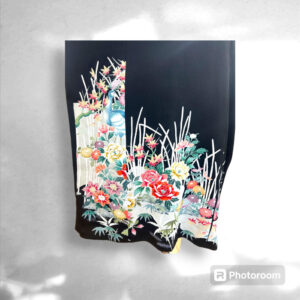 one piece dress with edo tsuma pattern