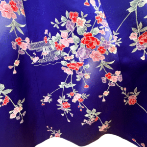 flare skirt with kyo yuzen dyeing