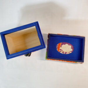 kimono treasure box – vibrant chrysanthemum pattern in silk furisode kimono