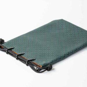 hisoca green shippō tsunagi large gassai bag with gusset