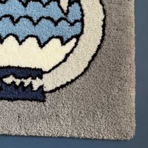 tufted dinosaur rug :mosasaurus