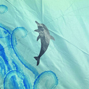dolphin pattern all weather long umbrella ( set of 2 )