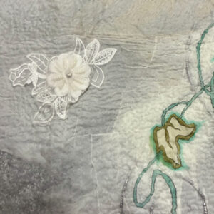 hand painted shawl (grape)