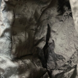 tote bag made from kimono obi – “black”