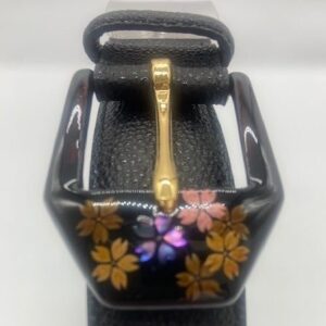 sennen belt with sakura raden (mother of pearl inlay) buckle (a thousand years belt with sakura raden (mother of pearl inlay) buckle)