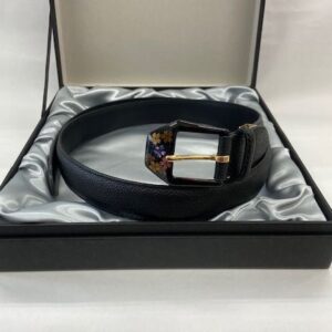 sennen belt with sakura raden (mother of pearl inlay) buckle (a thousand years belt with sakura raden (mother of pearl inlay) buckle)