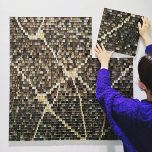 glass mosaic kintugi style