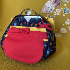 Kimono Fabric Gamaguchi Purse – Tea Picker Maiden