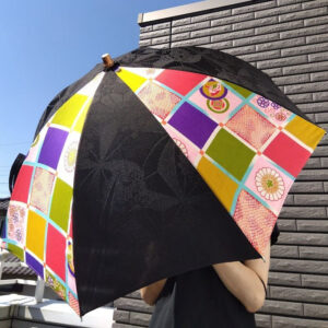 Japanese Kimono Fabric Parasol “Sai”