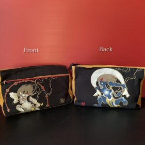 Fujin Raijin Zudabukuro (Messenger Bag / Red stitching)