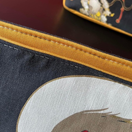 Fujin Raijin Zudabukuro (Messenger Bag / Gray stitching) - Image 2